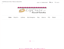 Tablet Screenshot of lipcrazediscount.com
